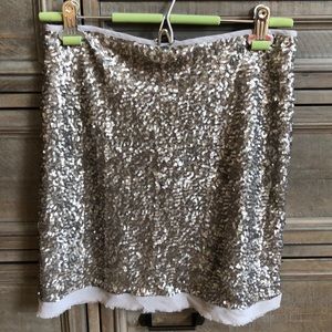 Sequin mini skirt